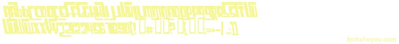 Шрифт CosmicAgeBoldItalic – жёлтые шрифты