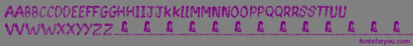 SpinHead Font – Purple Fonts on Gray Background