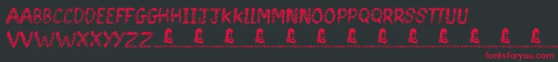 SpinHead Font – Red Fonts on Black Background