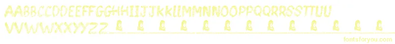 Шрифт SpinHead – жёлтые шрифты на белом фоне