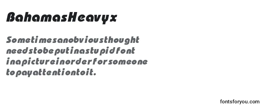 Review of the BahamasHeavyx Font