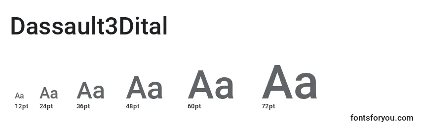 Dassault3Dital Font Sizes