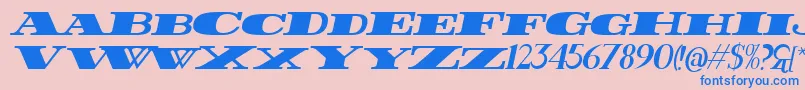 fuente FatestItalic – Fuentes Azules Sobre Fondo Rosa