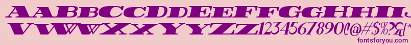 FatestItalic Font – Purple Fonts on Pink Background