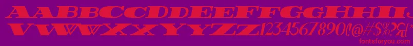 fuente FatestItalic – Fuentes Rojas Sobre Fondo Morado