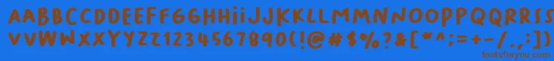 More about Baksosapi Font Baksosapi Font – Brown Fonts on Blue Background