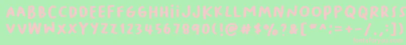 More about Baksosapi Font Baksosapi Font – Pink Fonts on Green Background