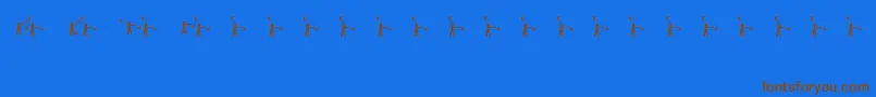 More about Semaphore Font Semaphore Font – Brown Fonts on Blue Background