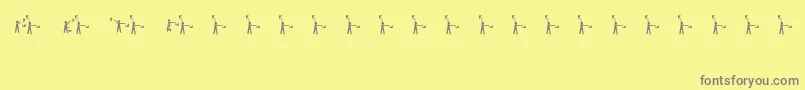 Semaphore-Schriftart – Graue Schriften auf gelbem Hintergrund