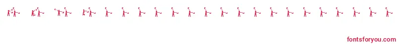 フォントSemaphore – 白い背景に赤い文字