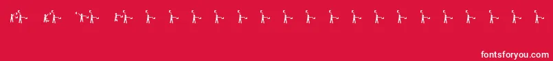 フォントSemaphore – 赤い背景に白い文字