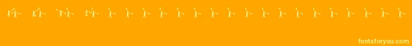 More about Semaphore Font Semaphore Font – Yellow Fonts on Orange Background
