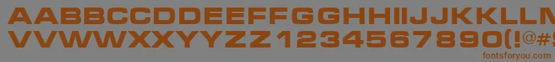 Mic Font – Brown Fonts on Gray Background