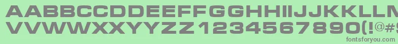 フォントMic – 緑の背景に灰色の文字