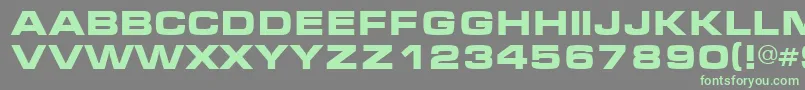 Fonte Mic – fontes verdes em um fundo cinza