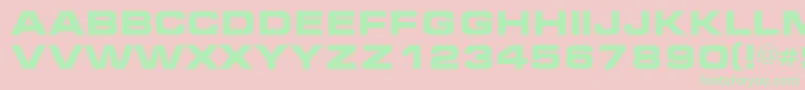 Mic Font – Green Fonts on Pink Background