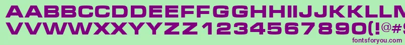 Mic Font – Purple Fonts on Green Background