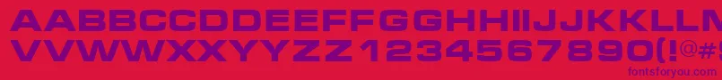 fuente Mic – Fuentes Moradas Sobre Fondo Rojo