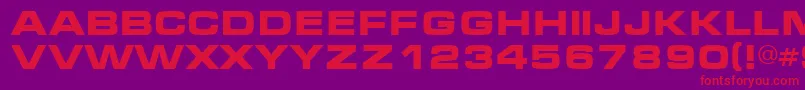 Mic Font – Red Fonts on Purple Background