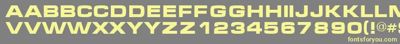 フォントMic – 黄色のフォント、灰色の背景