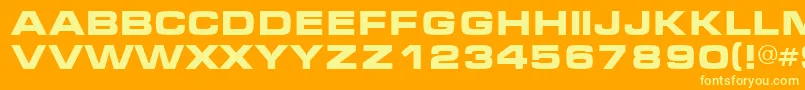 Mic Font – Yellow Fonts on Orange Background