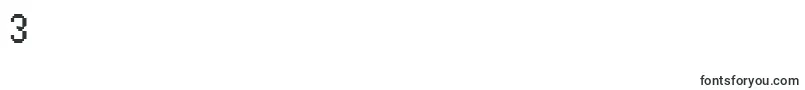 PfEastaSevenCondensed Font – Fonts for Digit 3