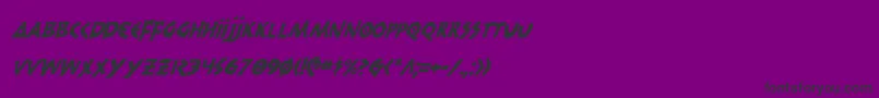 300trojansci Font – Black Fonts on Purple Background