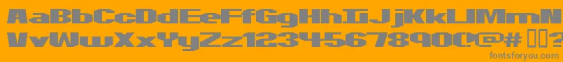 Motorcycle ffy Font – Gray Fonts on Orange Background