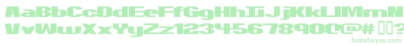 Motorcycle ffy Font – Green Fonts on White Background