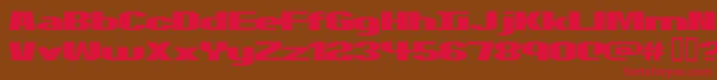Motorcycle ffy Font – Red Fonts on Brown Background