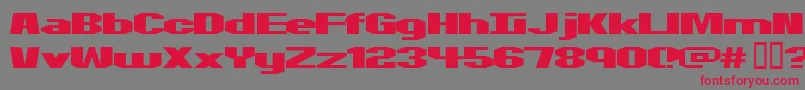 フォントMotorcycle ffy – 赤い文字の灰色の背景
