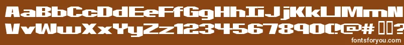 Motorcycle ffy Font – White Fonts on Brown Background