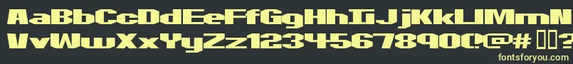 Motorcycle ffy Font – Yellow Fonts on Black Background