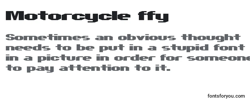 Schriftart Motorcycle ffy