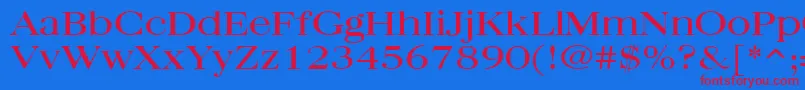Lisätietoja Quantasbroad Regular-fontista Quantasbroad Regular-fontti – punaiset fontit sinisellä taustalla