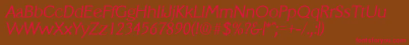 VeracruzLightita Font – Red Fonts on Brown Background
