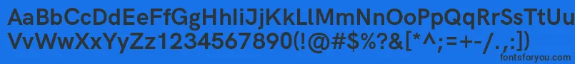 HkgroteskBold Font – Black Fonts on Blue Background