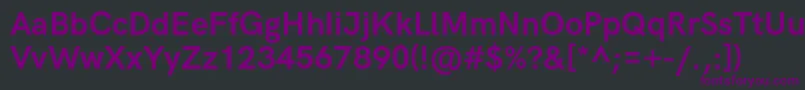 HkgroteskBold Font – Purple Fonts on Black Background