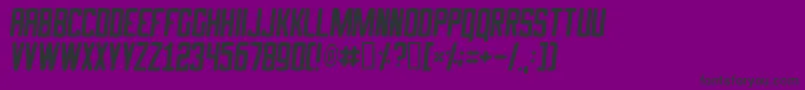 Speedcrazy-Schriftart – Schwarze Schriften auf violettem Hintergrund