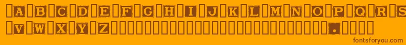 Weitere Informationen zur SmarganaDealing-Schriftart SmarganaDealing-Schriftart – Braune Schriften auf orangefarbenem Hintergrund