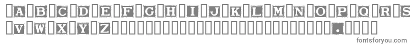 Шрифт SmarganaDealing – серые шрифты на белом фоне