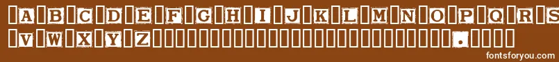 SmarganaDealing Font – White Fonts on Brown Background