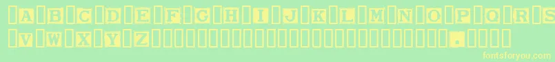 SmarganaDealing Font – Yellow Fonts on Green Background