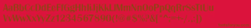 BristolMediumRegular Font – Brown Fonts on Red Background