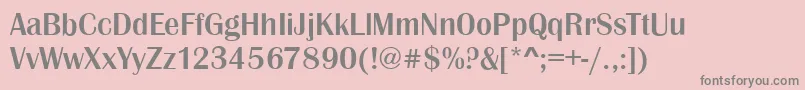 BristolMediumRegular Font – Gray Fonts on Pink Background