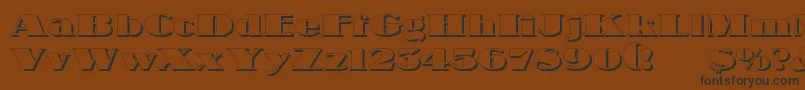 More about NubianShadow Font NubianShadow Font – Black Fonts on Brown Background