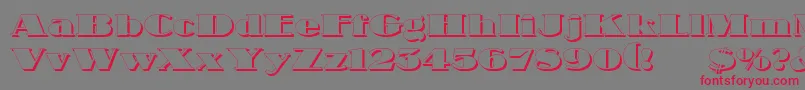 NubianShadow Font – Red Fonts on Gray Background