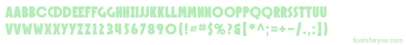 Więcej informacji o czcionce SfSpeakeasy Czcionka SfSpeakeasy – zielone czcionki na białym tle