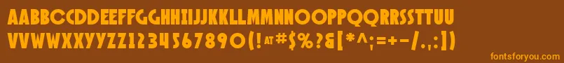 Police SfSpeakeasy – polices orange sur fond brun