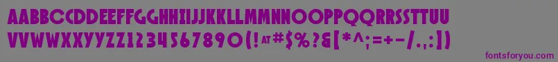 SfSpeakeasy Font – Purple Fonts on Gray Background